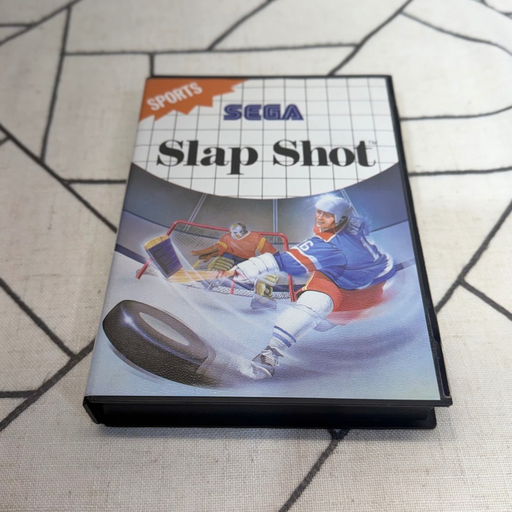Sega Slap Shot Master System Black Blue Complete In Box CIB Tested 1990